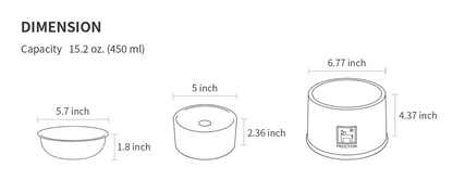 PROCYON 陶瓷冷卻碗（星空黑+大號薄荷綠陶瓷碗+冰圈）