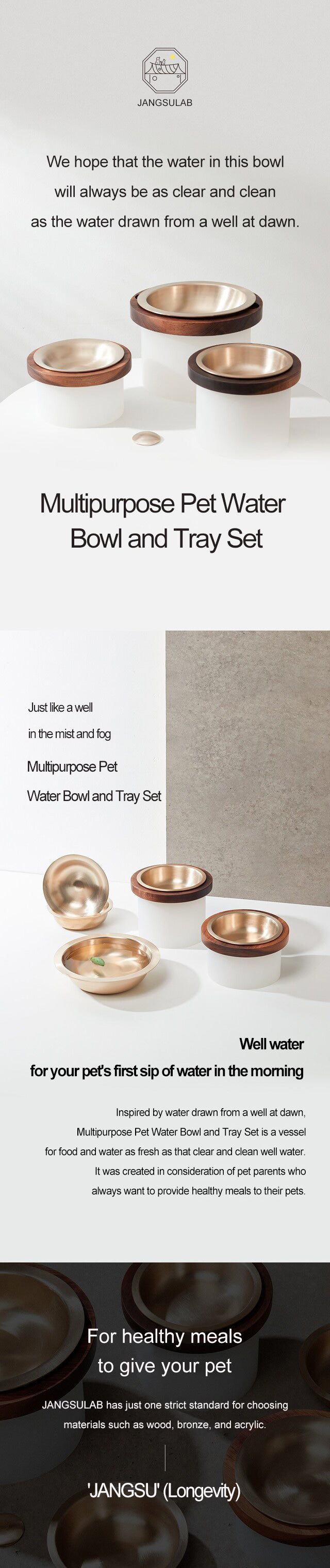 Jangsulab - Multipurpose Water Bowl Tray