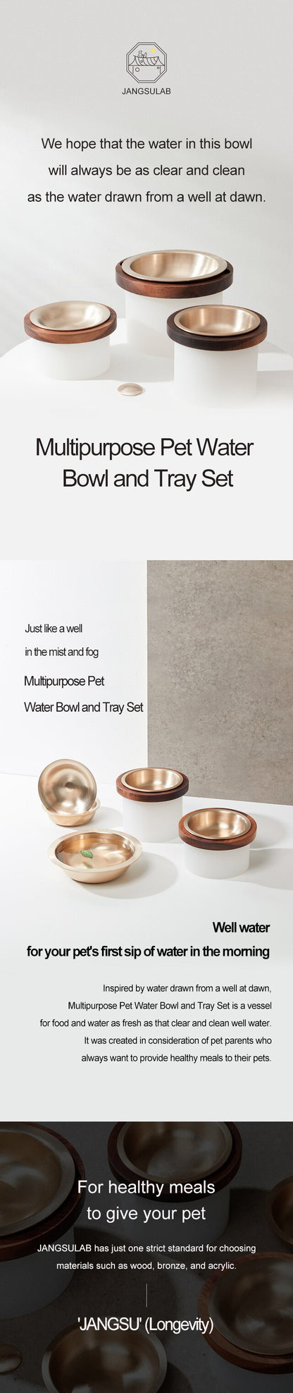 Jangsulab - Multipurpose Water Bowl Tray