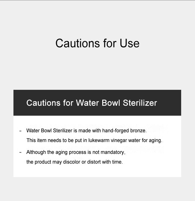 Jangsulab - Water Bowl Sterilizer